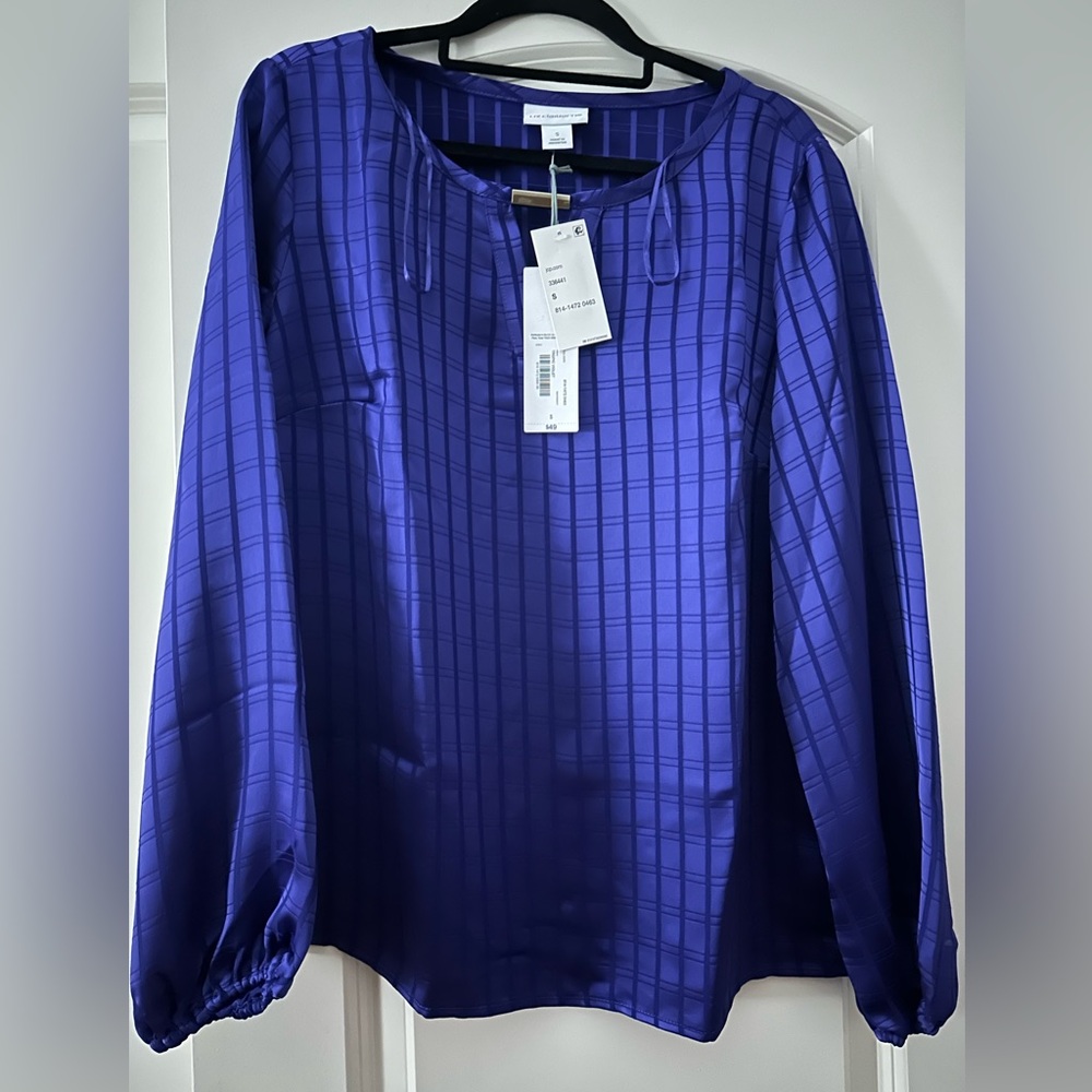 S Purple Blouse Long Sleeve